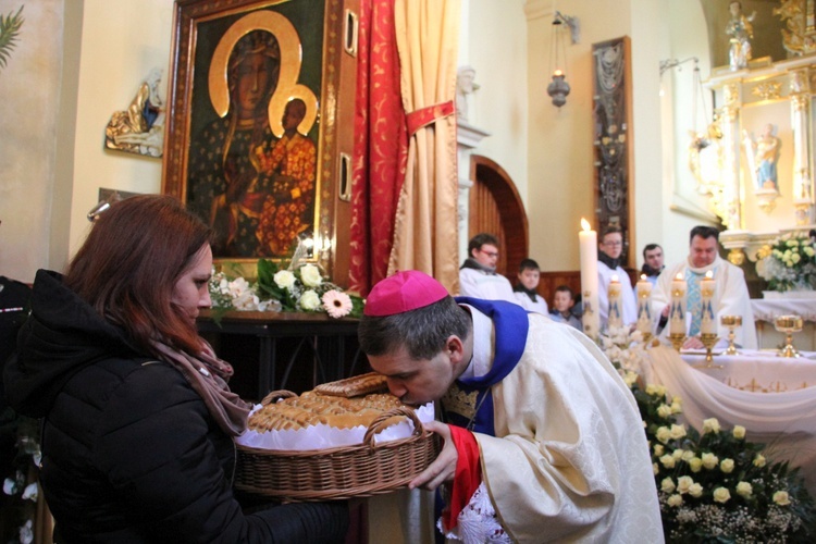 Powitanie ikony MB Częstochowskiej w Głogowcu