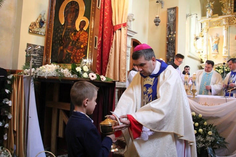 Powitanie ikony MB Częstochowskiej w Głogowcu
