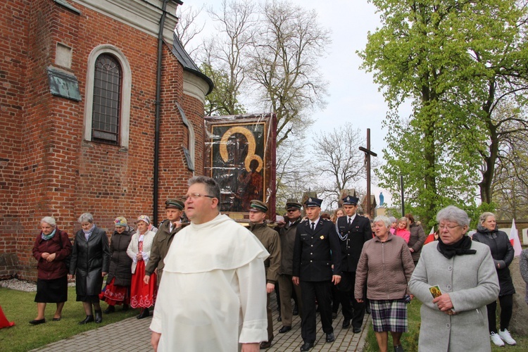 Powitanie ikony MB Częstochowskiej w Głogowcu