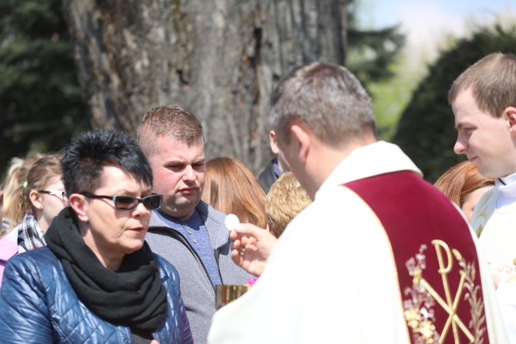 Msza św. na rozpoczęcie 5. pielgrzymki do Łagiewnik