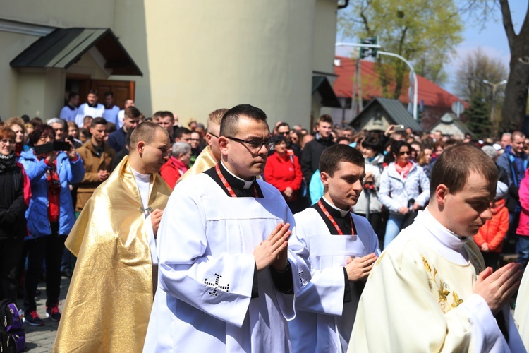 Msza św. na rozpoczęcie 5. pielgrzymki do Łagiewnik