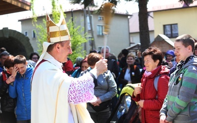 Msza św. na rozpoczęcie 5. pielgrzymki do Łagiewnik