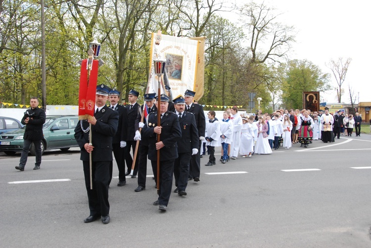 Powitanie ikony MB Częstochowskiej w Łaniętach