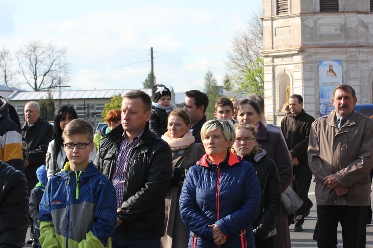 Powitanie ikony MB Częstochowskiej w Łaniętach