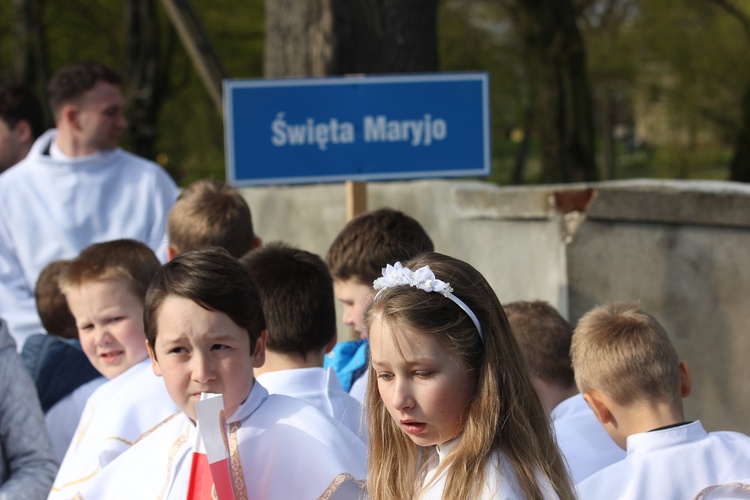 Powitanie ikony MB Częstochowskiej w Łaniętach