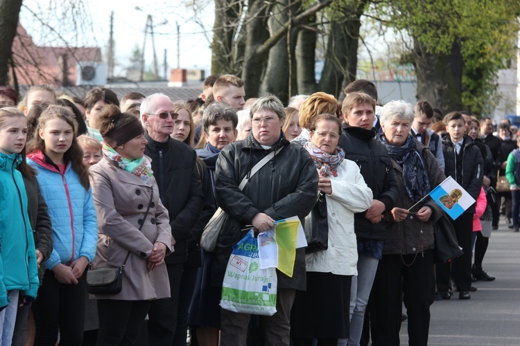 Powitanie ikony MB Częstochowskiej w Łaniętach