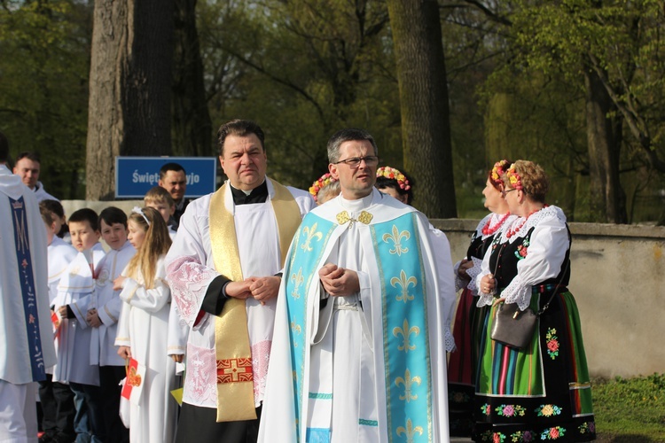 Powitanie ikony MB Częstochowskiej w Łaniętach