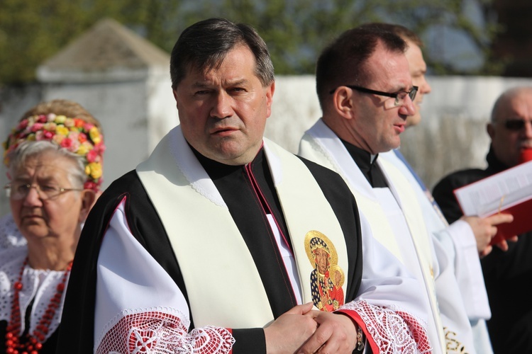 Powitanie ikony MB Częstochowskiej w Łaniętach