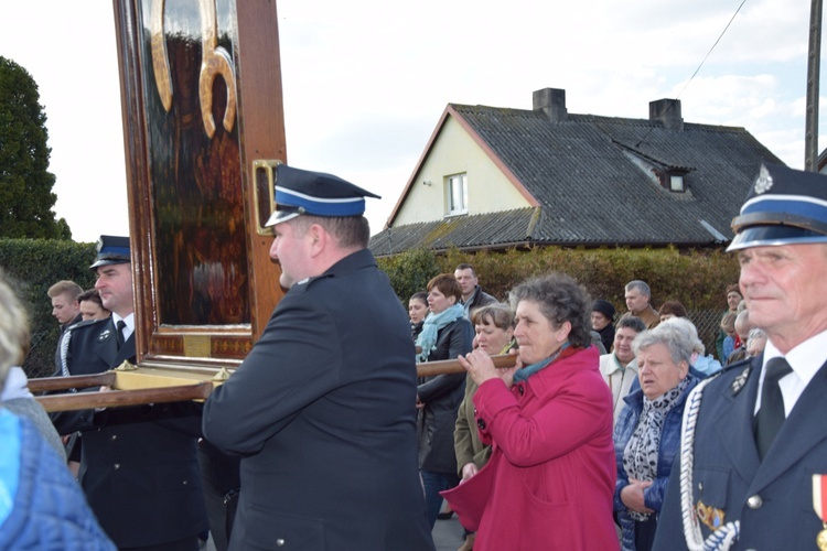 Powitanie ikony MB Częstochowskiej w Strzelcach