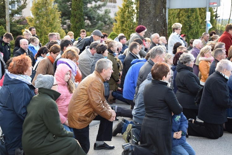 Powitanie ikony MB Częstochowskiej w Strzelcach