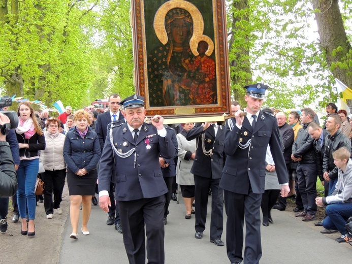 Powitanie ikony MB Częstochowskiej w Mnichu