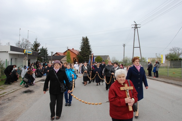 Powitanie ikony MB Częstochowskiej w Nowem