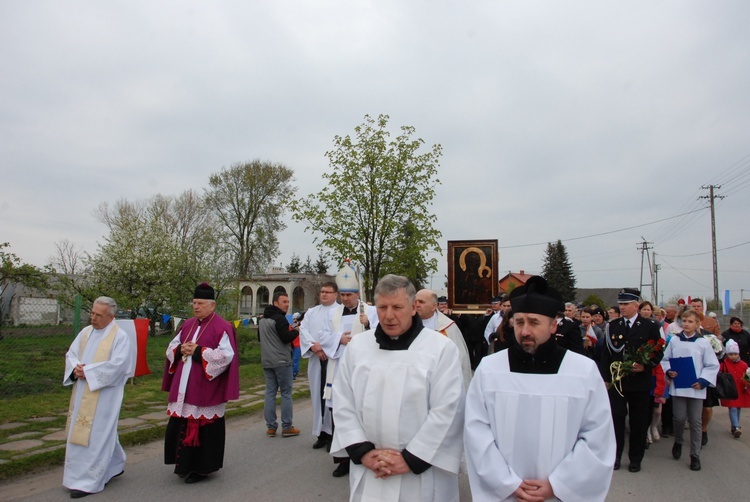 Powitanie ikony MB Częstochowskiej w Nowem