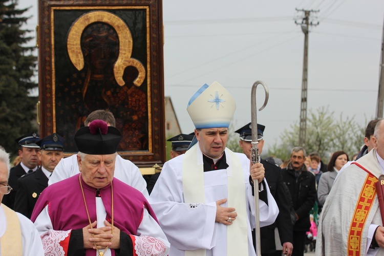 Powitanie ikony MB Częstochowskiej w Nowem