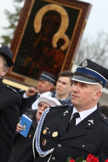 Powitanie ikony MB Częstochowskiej w Nowem