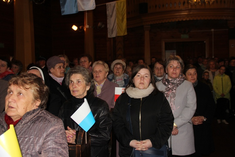 Powitanie ikony MB Częstochowskiej w Nowem