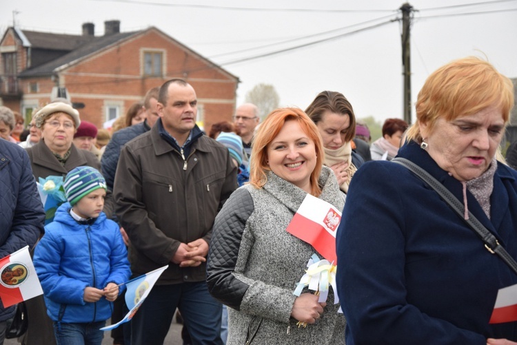 Powitanie ikony MB Częstochowskiej w Miłonicach