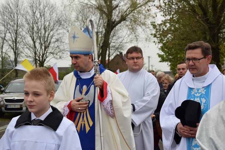 Powitanie ikony MB Częstochowskiej w Miłonicach