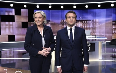 W ostatnim dniu kampanii Le Pen i Macron odwiedzili katedry