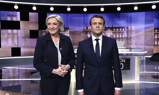 W ostatnim dniu kampanii Le Pen i Macron odwiedzili katedry