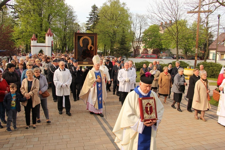 Powitanie ikony MB Częstochowskiej w Krośniewicach