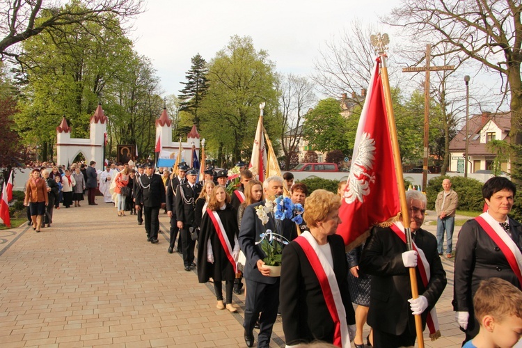 Powitanie ikony MB Częstochowskiej w Krośniewicach