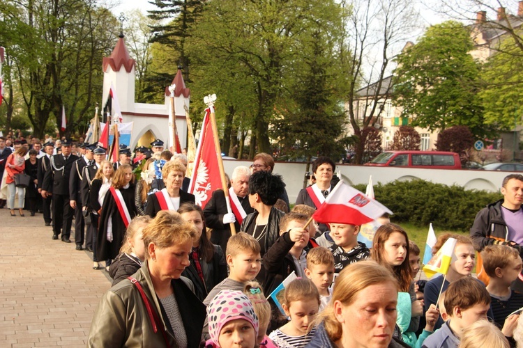 Powitanie ikony MB Częstochowskiej w Krośniewicach