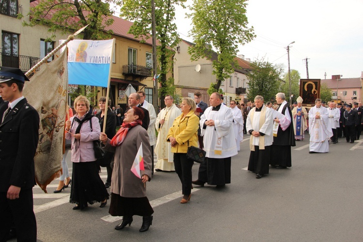 Powitanie ikony MB Częstochowskiej w Krośniewicach