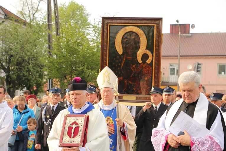 Powitanie ikony MB Częstochowskiej w Krośniewicach