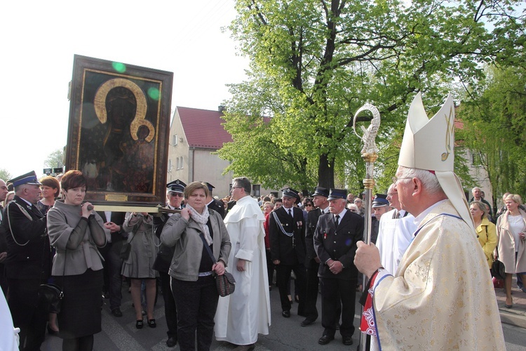 Powitanie ikony MB Częstochowskiej w Krośniewicach