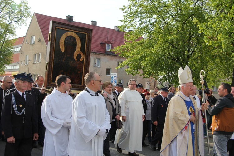 Powitanie ikony MB Częstochowskiej w Krośniewicach