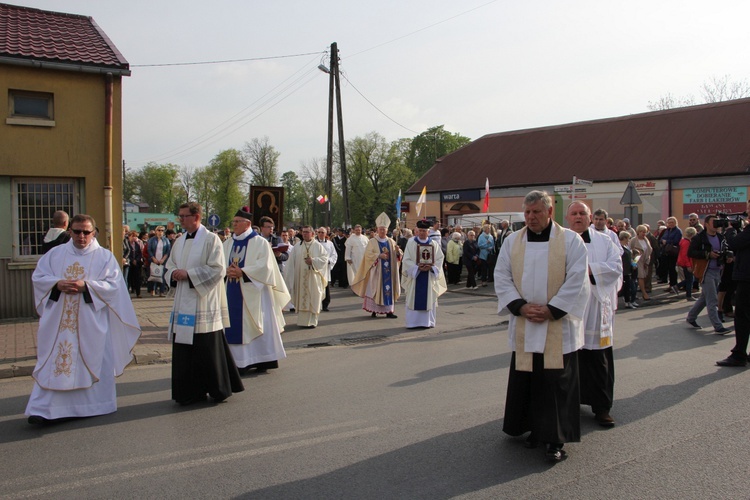 Powitanie ikony MB Częstochowskiej w Krośniewicach