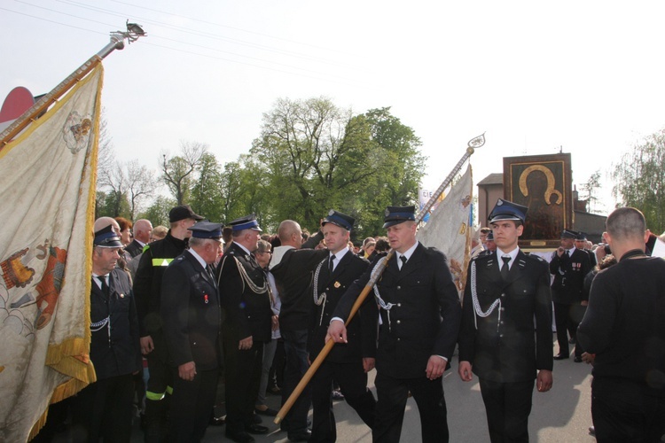 Powitanie ikony MB Częstochowskiej w Krośniewicach