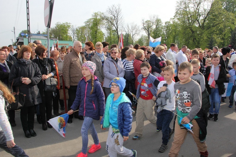 Powitanie ikony MB Częstochowskiej w Krośniewicach