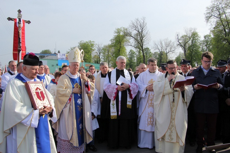 Powitanie ikony MB Częstochowskiej w Krośniewicach