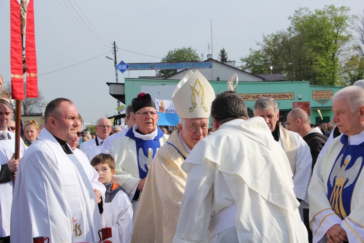 Powitanie ikony MB Częstochowskiej w Krośniewicach