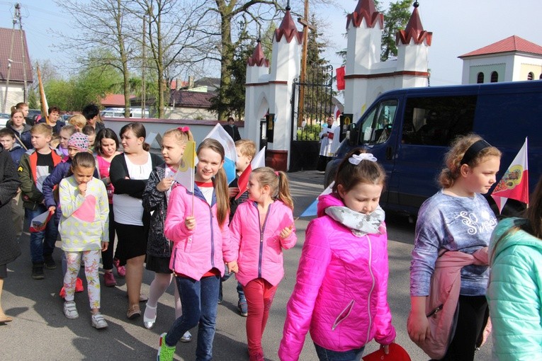 Powitanie ikony MB Częstochowskiej w Krośniewicach