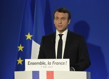 Macron podziękował Francuzom za zwycięstwo