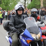 Motocykliści w kościele w Zgórsku