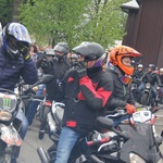 Motocykliści w kościele w Zgórsku