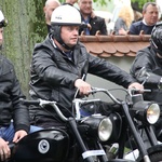 Motocykliści w kościele w Zgórsku