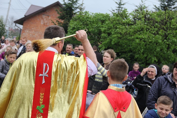 Motocykliści w kościele w Zgórsku