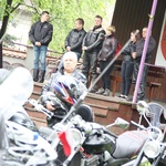 Motocykliści w kościele w Zgórsku