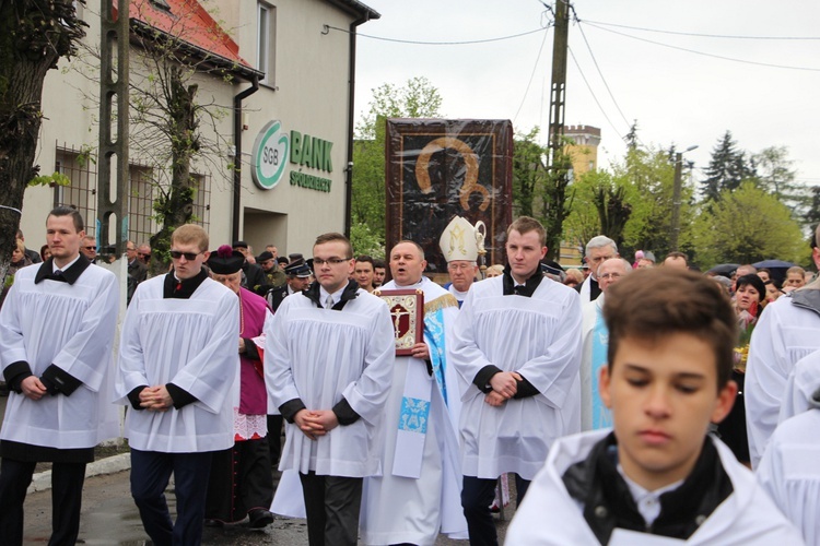 Powitanie ikony MB Częstochowskiej w Dąbrowicach