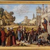 Vittore Carpaccio "Wybór pierwszych diakonów"; tempera na płótnie, 1511 r. Gemäldegalerie, Berlin