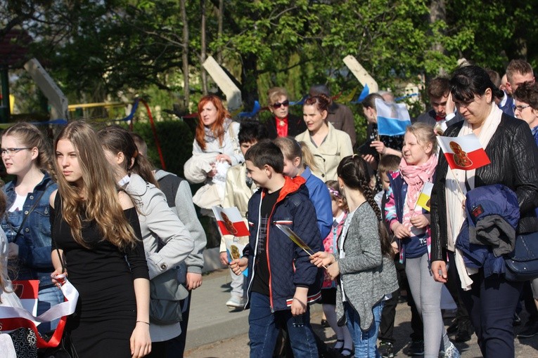 Powitanie ikony MB Częstochowskiej w Mazewie