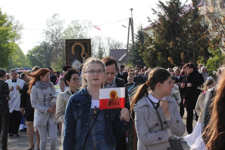 Powitanie ikony MB Częstochowskiej w Mazewie