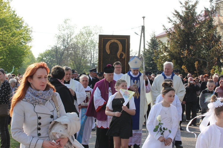 Powitanie ikony MB Częstochowskiej w Mazewie