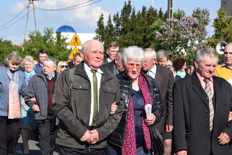 Powitanie ikony MB Częstochowskiej w Topoli Królewskiej