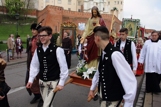 Procesja z Wawelu na Skałkę 2017